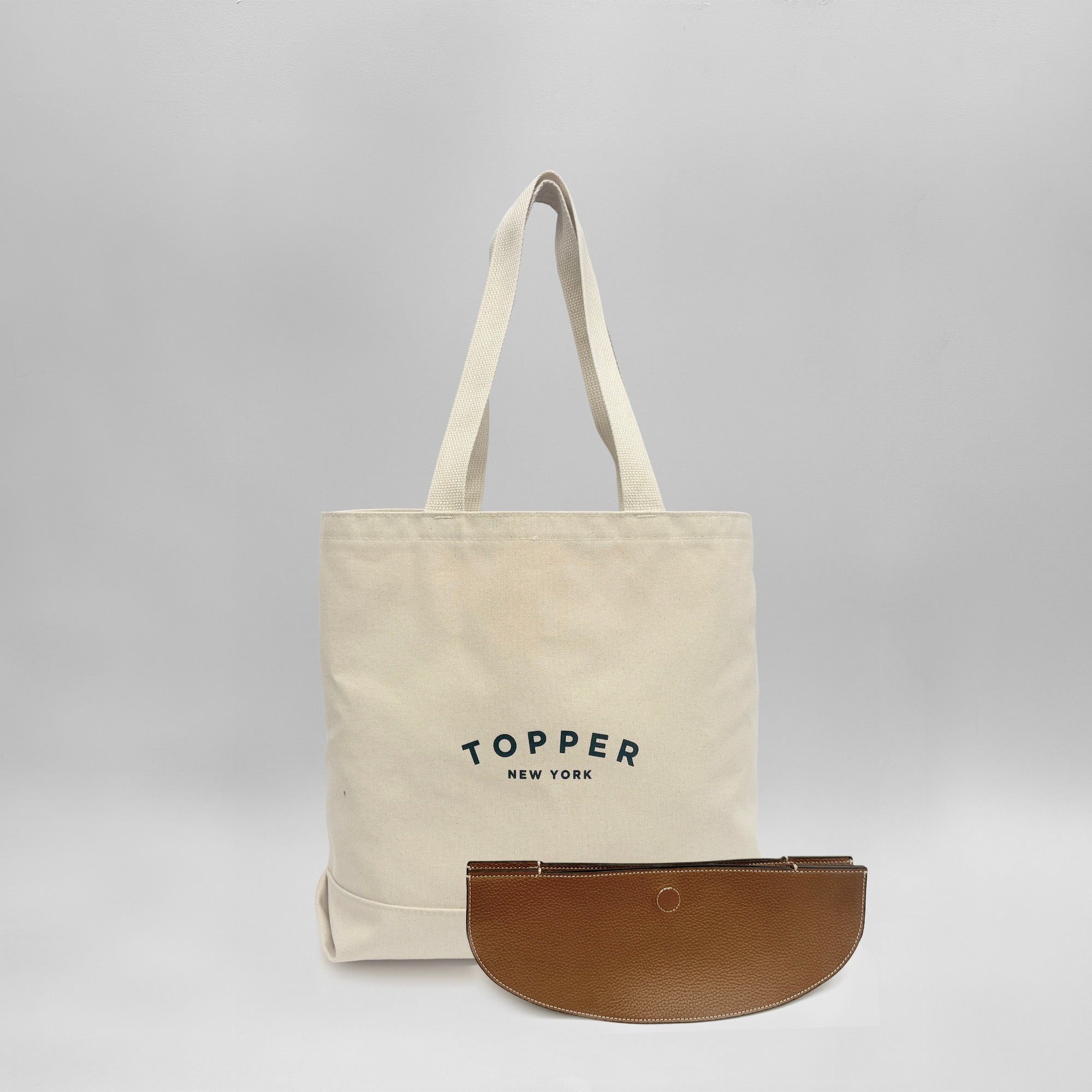 Modern Topper Saddle Brown with Tote